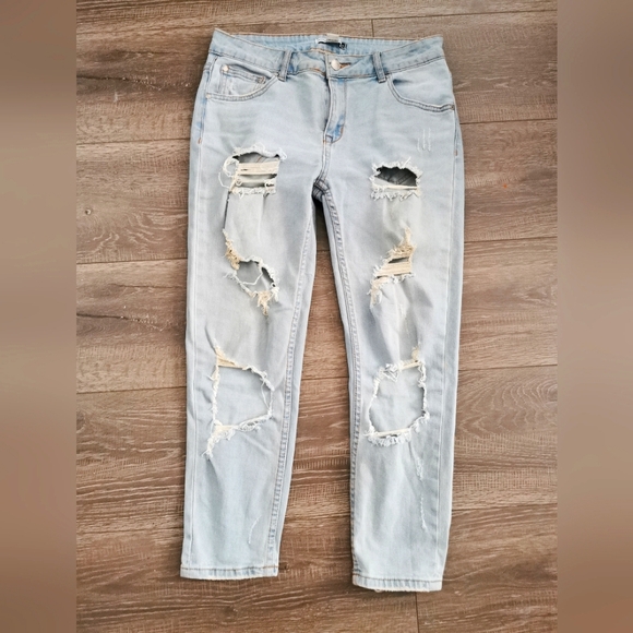 Revamped women's boyfriend jeans size 27 - Picture 2 of 6